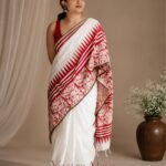 Premium Exclusive Doll Design Printed Linen Cotton Saree