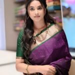 Premium Ethnic Wear Purple Lichi Silk Saree