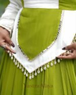 Navratri Special Green Rayon Cotton Chaniya Choli - Image 4