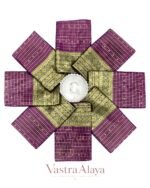 Premium Ethnic Wear Purple Lichi Silk Saree - Image 5