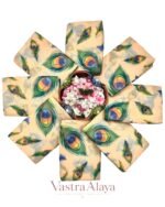 Premium Exclusive Cream Linen Cotton Saree with Digital Print - Image 5